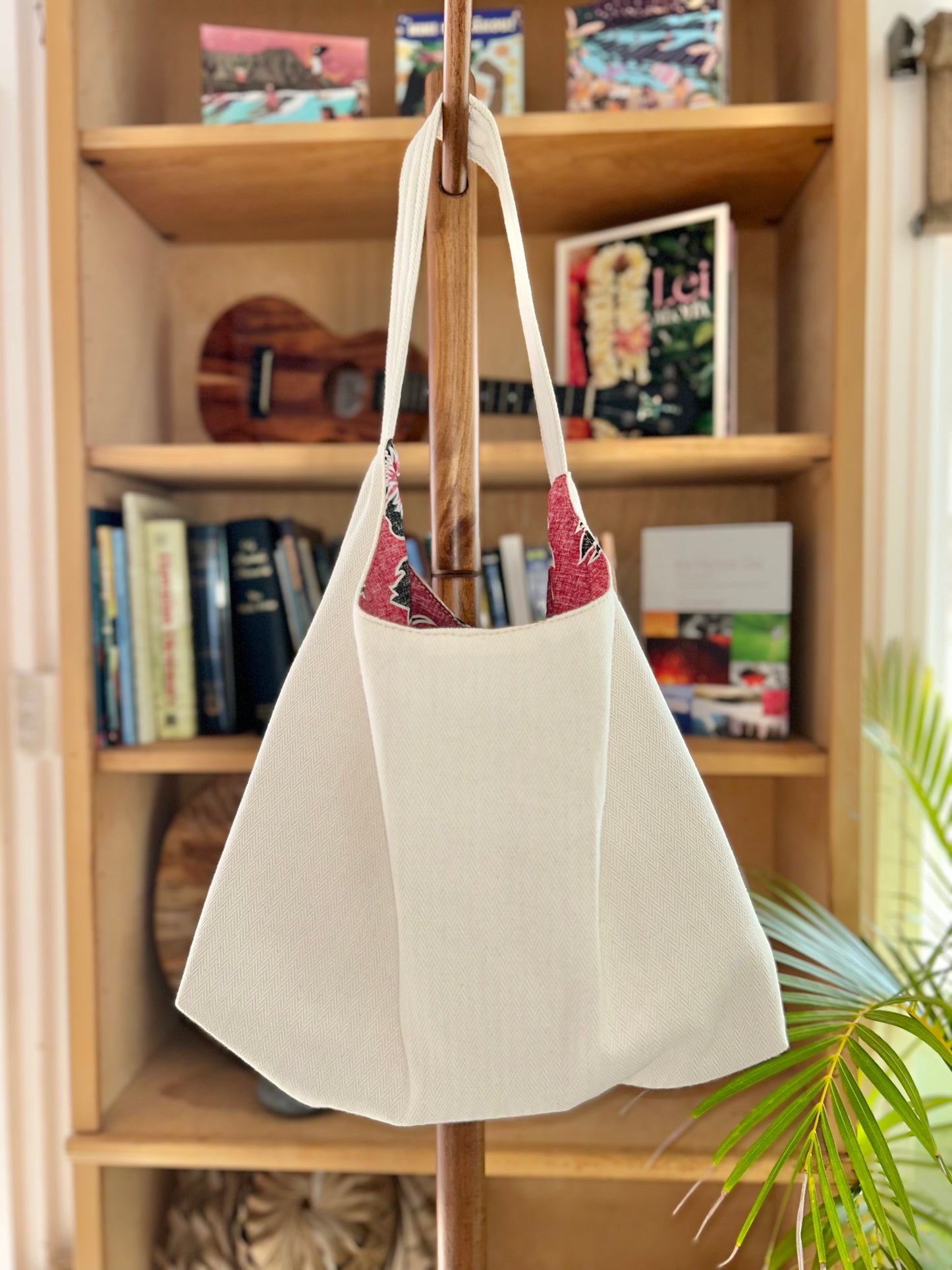 Up-Cycled Aloha Black Hibiscus