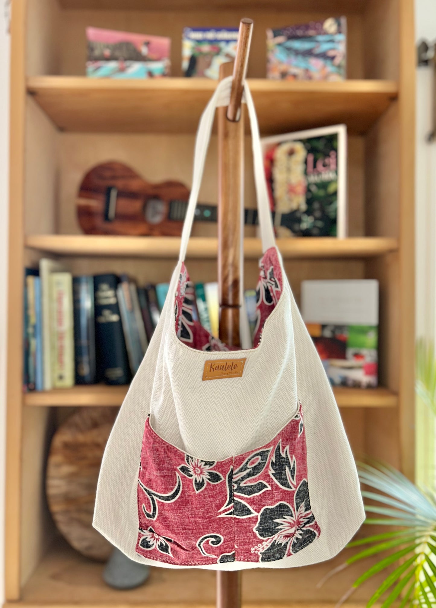 Up-Cycled Aloha Black Hibiscus